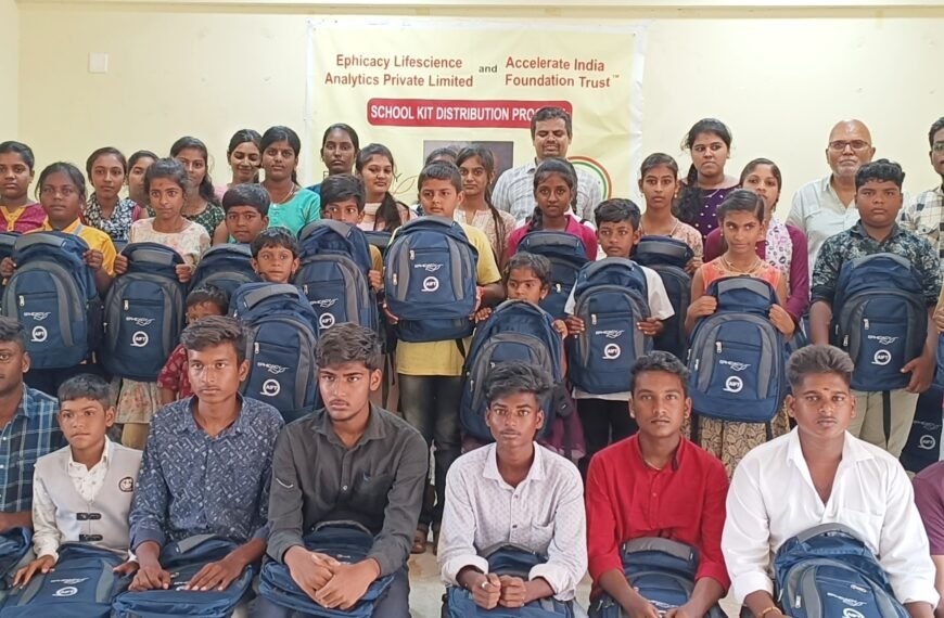 School Kit Distribution in the Chamarajanagar district